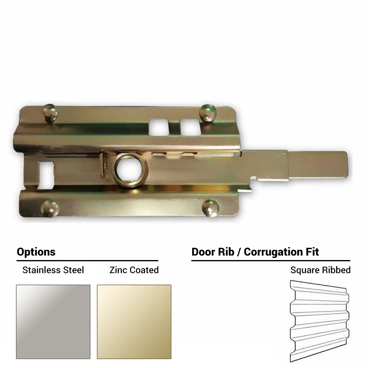 Janus Style Cylinder Latch Zinc